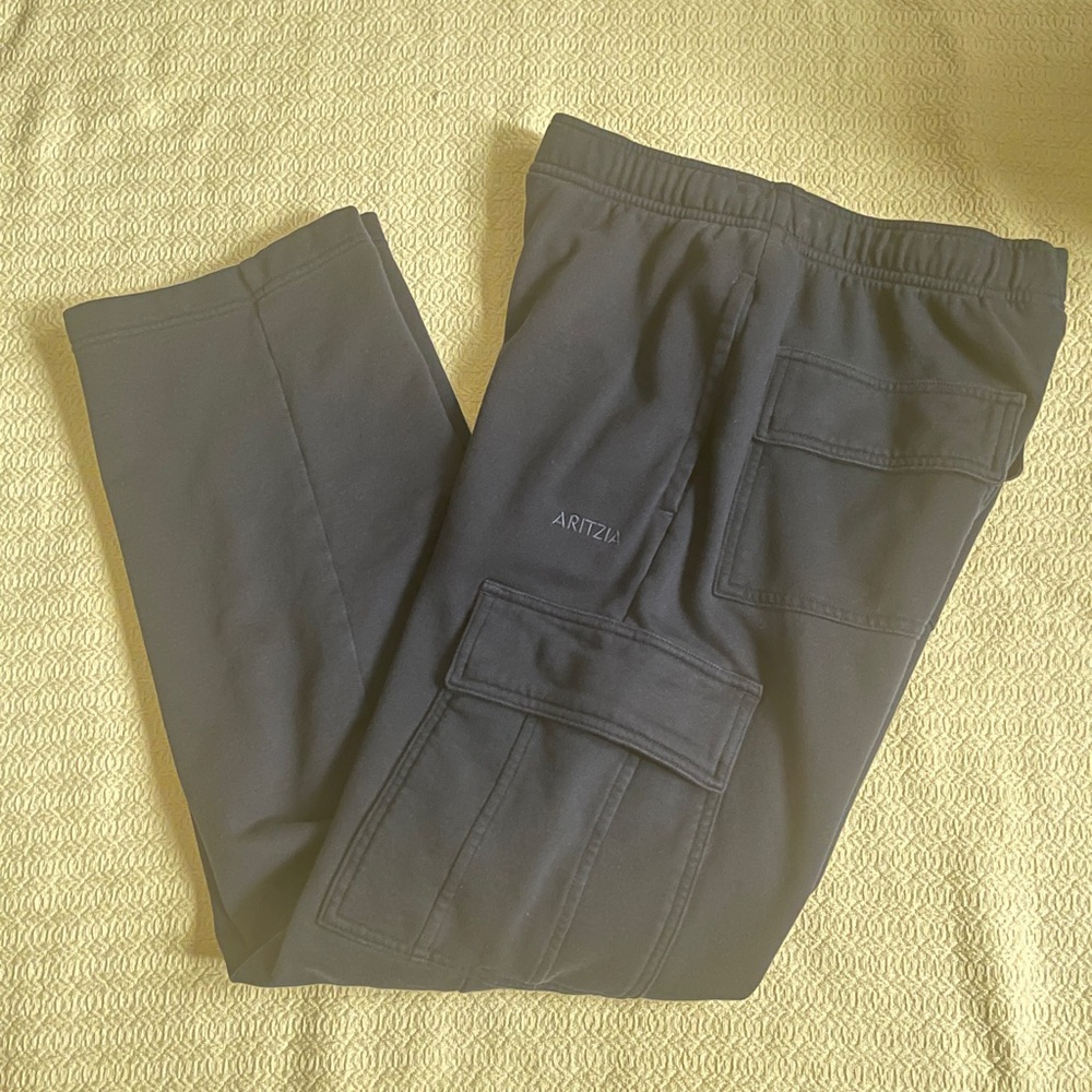 Aritzia Terry Sweatfleece Mega Cargo Sweatpant (Admiral)